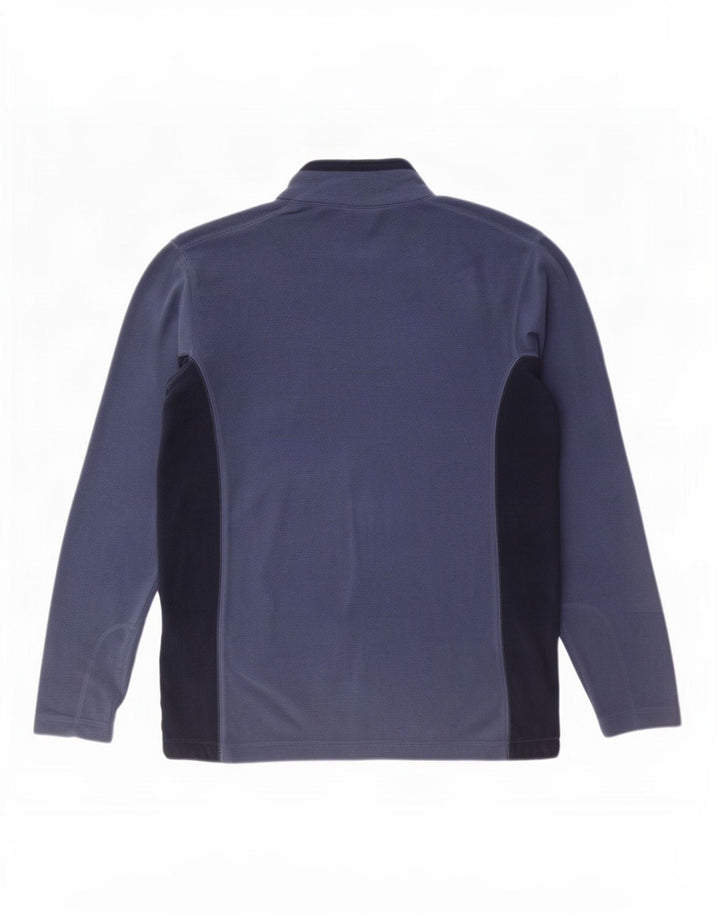 Columbia Pull Polaire à Col Zippé Homme Bleu Moyen Colourblock