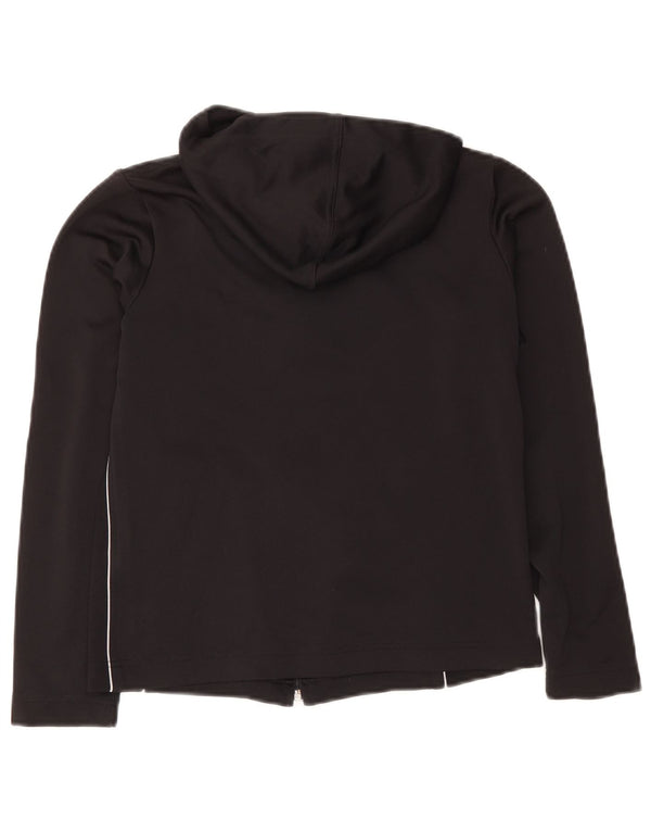 Sergio Tacchini Dame Crop Hættetrøje Sweater med lynlås UK 10 Small Black
