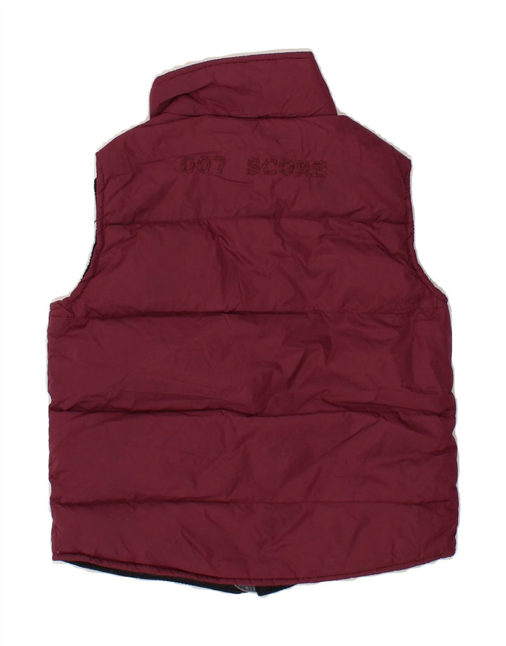 MASSIMO DUTTI Boys Graphic Padded Gilet 5-6 Years Burgundy Vintage Massimo Dutti and Second-Hand Massimo Dutti from Messina Hembry 