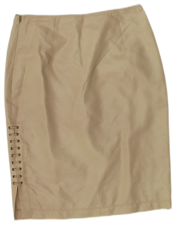 Gonna tubino vintage da donna piccola W28 beige