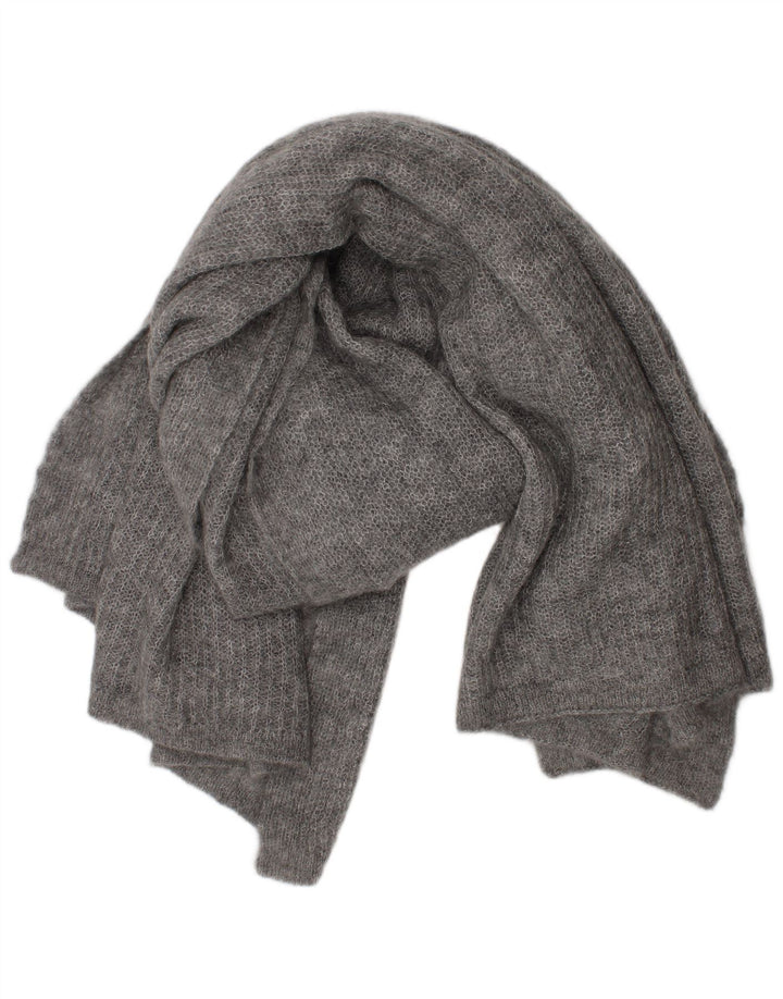 American Vintage Womens Knit Rectangle Scarf One Size Grey