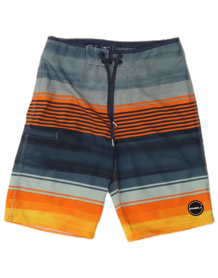 Pantaloncini da bagno grafici da uomo O'Neill XS poliestere a righe multicolore
