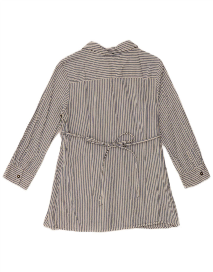 Gap Kvinder Gravid 3/4-ærmet Pullover Shirt UK 10 Lille blå stribet