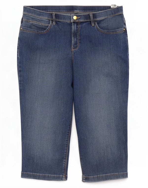 Marks & Spencer Γυναικεία Classic Capri Jeans UK 14 Large W32 L18 Blue Cotton