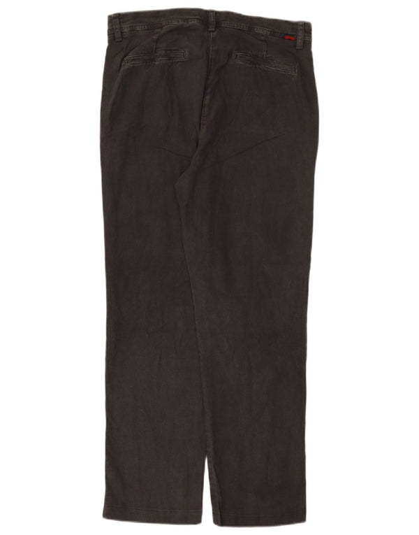 Kappa Damen gerade Chinohose IT 42 Medium W30 L27 Grau Baumwolle