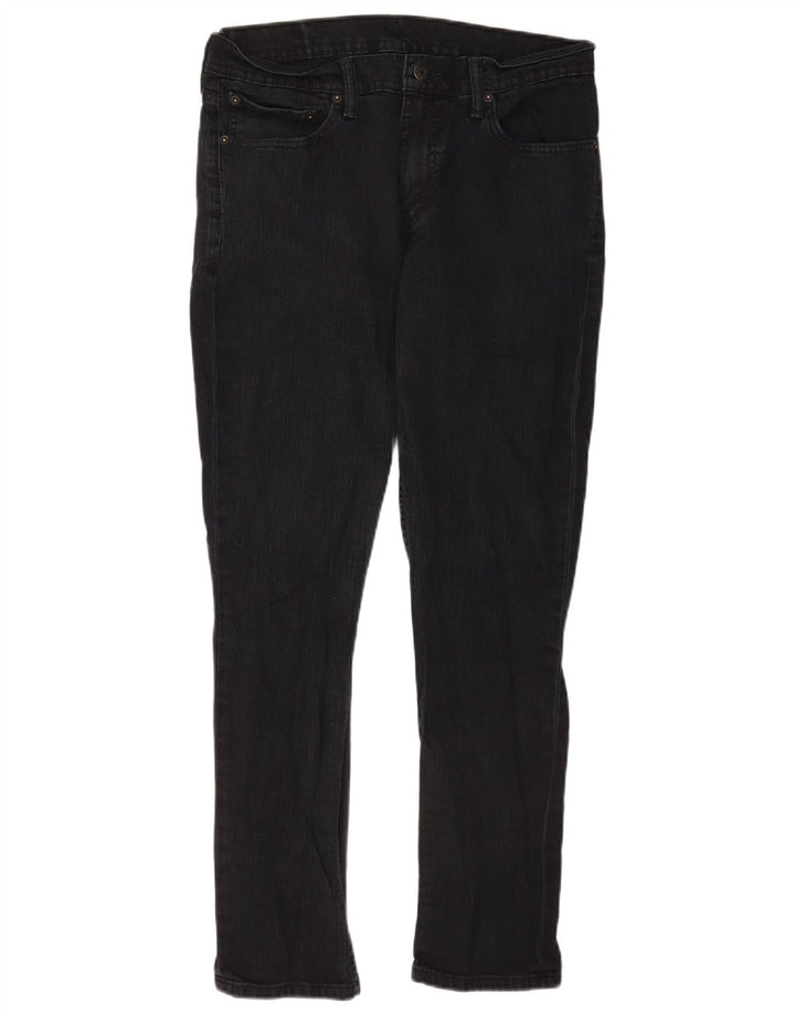 Мужские узкие джинсы Levi's W33 L30, черный хлопок