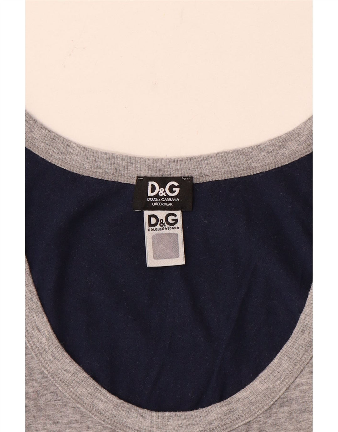 Dolce & Gabbana Mens Vest Top Small Grey Colourblock