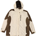 IGUANA Damen-Windjacke mit Kapuze, EU 46, XL, Weiß, Farbblock