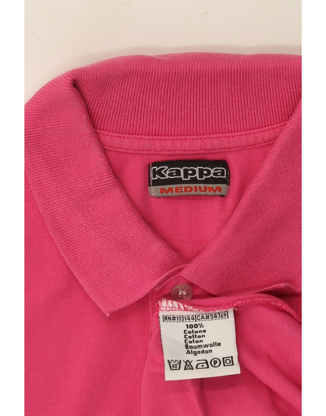 KAPPA Poloshirt til mænd Medium Pink Bomuld