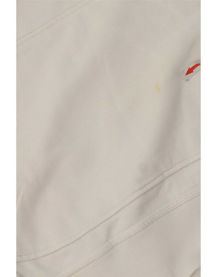 Johnny Lambs Mens Hoodie Jumper Medium White Cotton