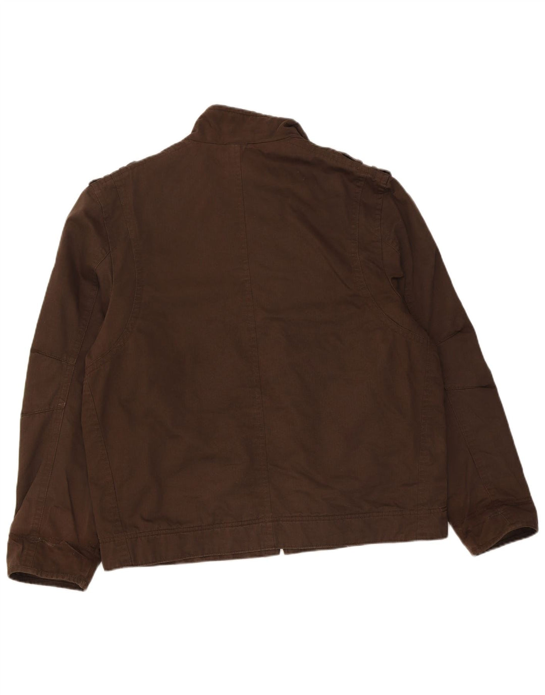 Marks & Spencer Herre Military Jacket UK 42 XL Brun Bomuld