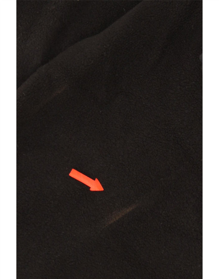 Marks & Spencer Mens Fleece Jacket UK 42 XL Black Polyester