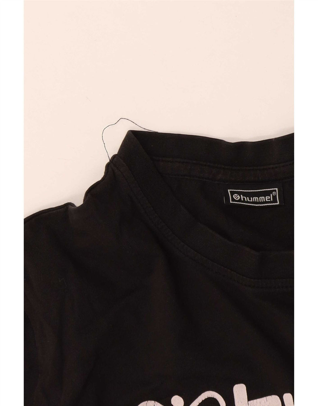 T-shirt grafica da uomo Hummel Top grande nera