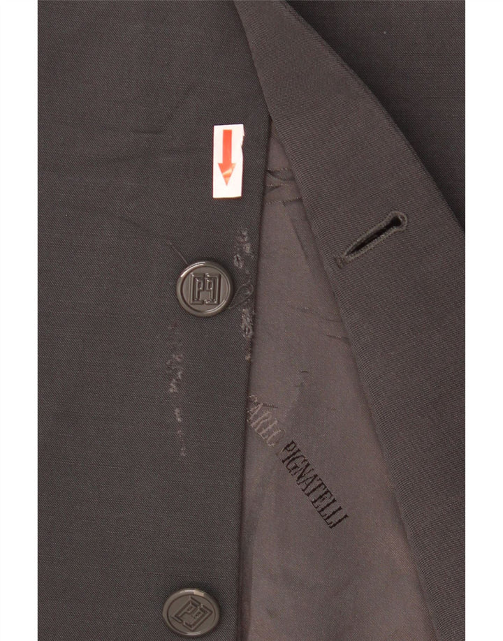 CARLO PIGNATELLI Herren 3-Knopf-Blazerjacke IT 52 XL Graue Wolle