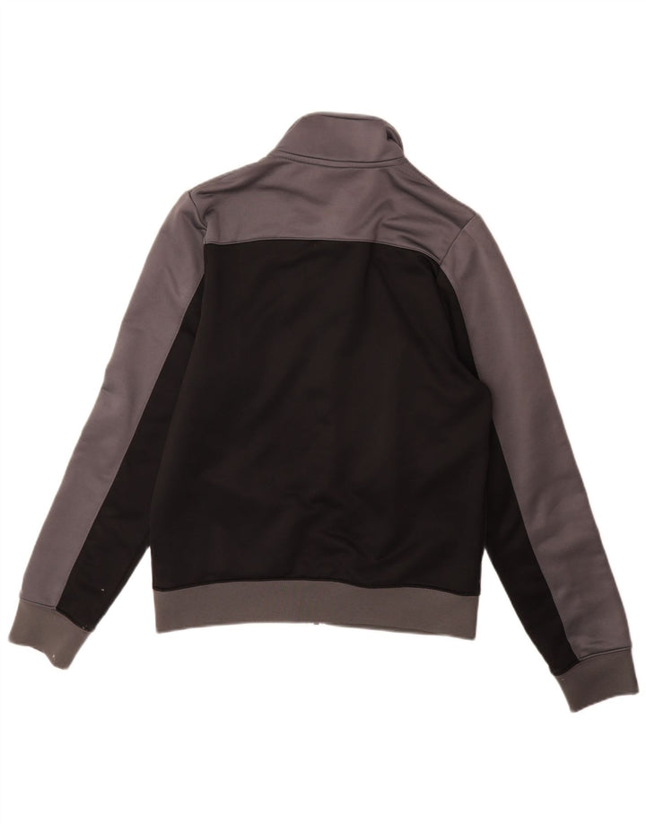 Nike Mens Tracksuit Top Jacket Small Grey Colourblock Polyester