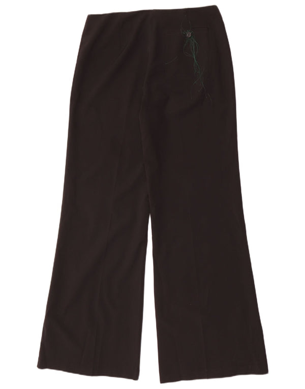 Benetton Damen-Freizeithose mit weitem Bein IT 42 Medium W30 L34 Schwarz