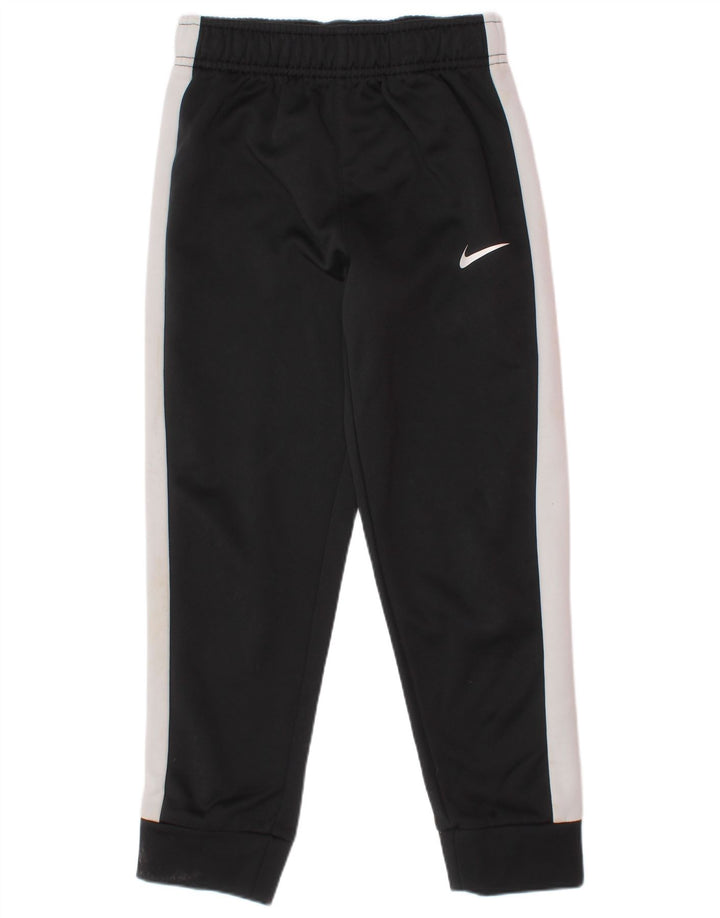 Nike Boys Dri Fit Tracksuit Trousers Joggers 5-6 Years Medium Black