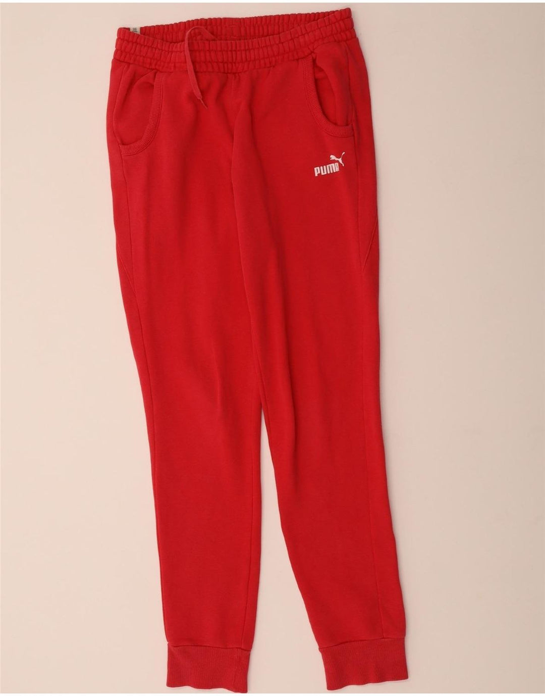 PUMA Womens Tracksuit Trousers Joggers UK 10 Small  Red Vintage Puma and Second-Hand Puma from Messina Hembry 