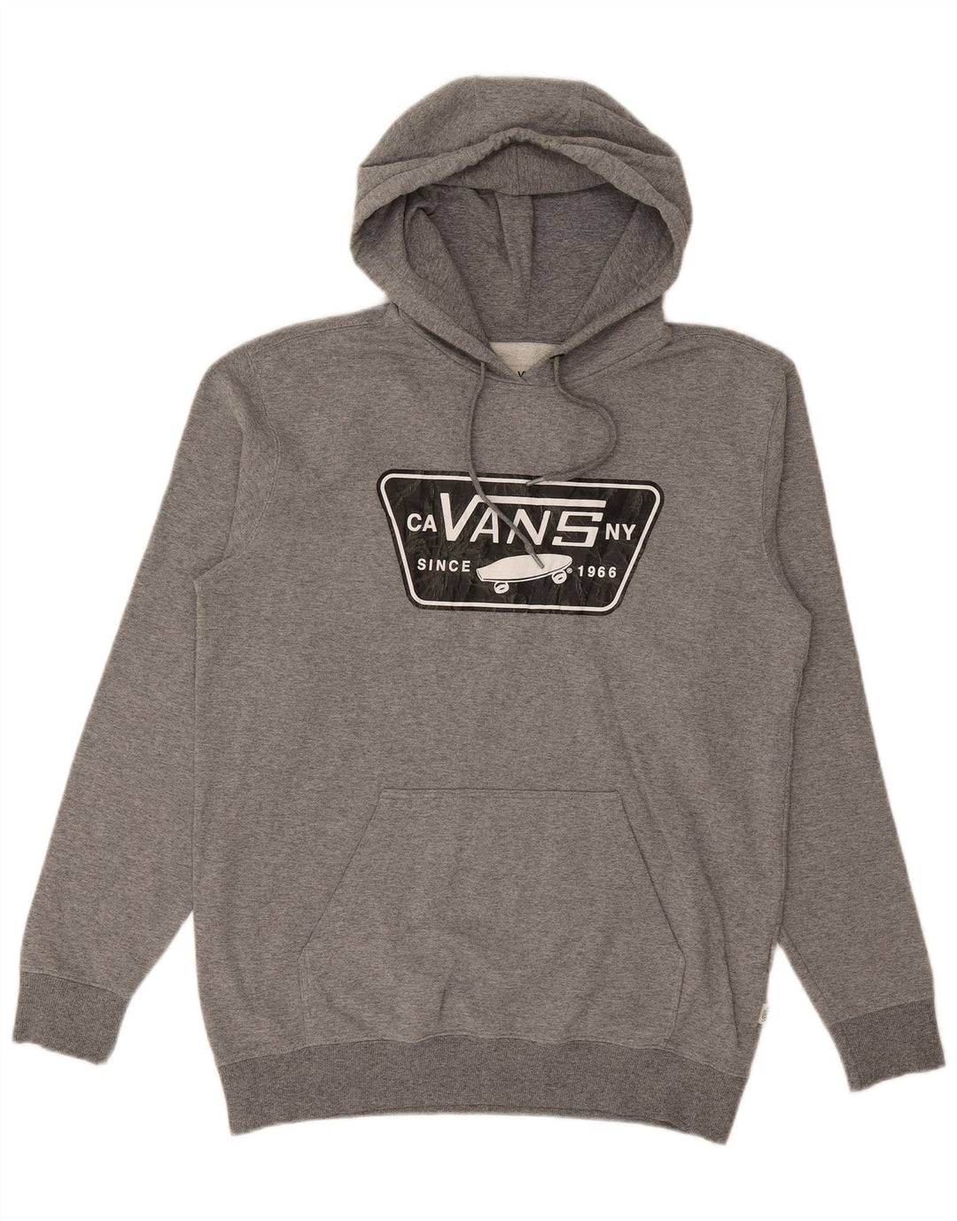 VANS Grafisk hættetrøje til mænd Medium Grå Flecked Bomuld