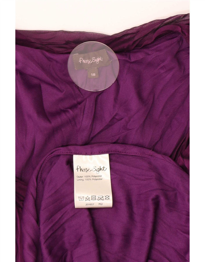 Phase Eight Robe d'été pour femme UK 18 XL Violet Polyester