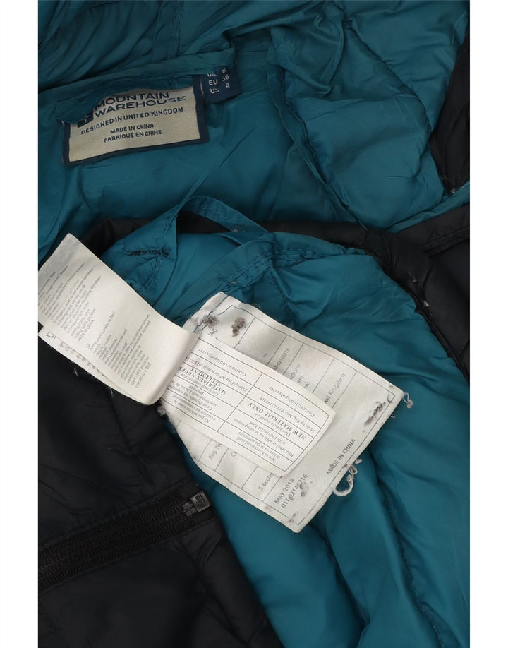 Mountain Warehouse Womens Hooded Padded Jacket UK 8 Samll Black Polyester