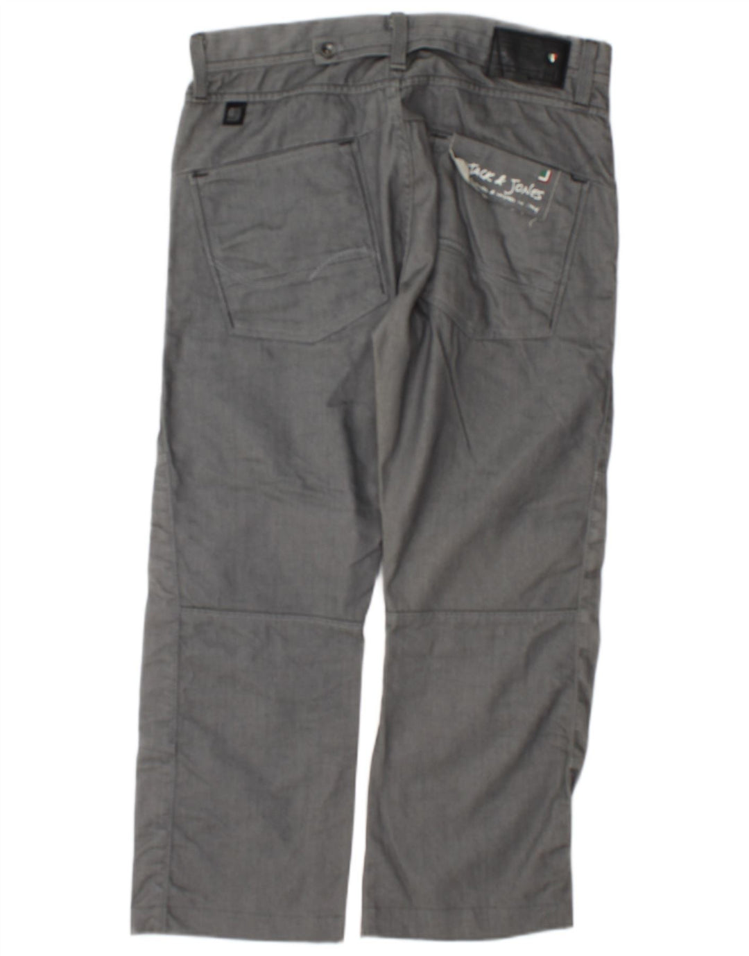 Jack & Jones Mens Straight Chino Trousers W32 L27 Grey
