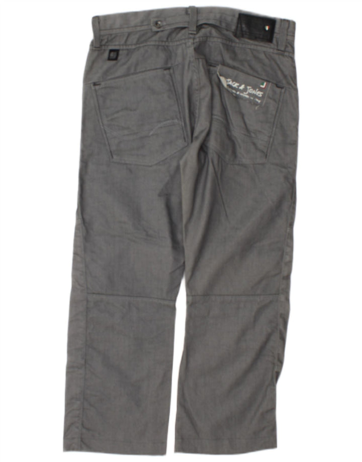 Jack & Jones Mens Straight Chino Trousers W32 L27 Grey