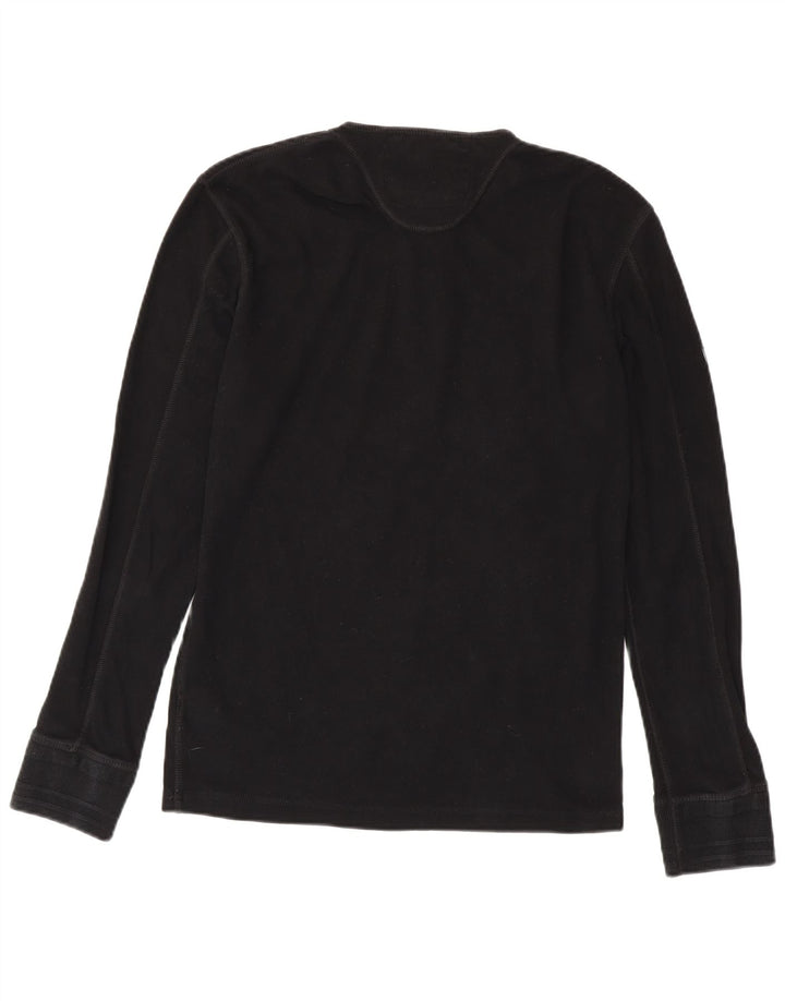 SUPERDRY Mens Heritage Top Long Sleeve XL Black Cotton