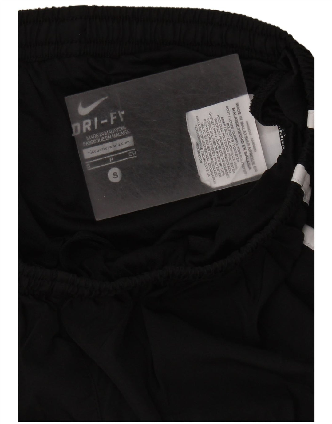 NIKE Womens Dri Fit Sport Shorts UK 8 Small  Black Polyester