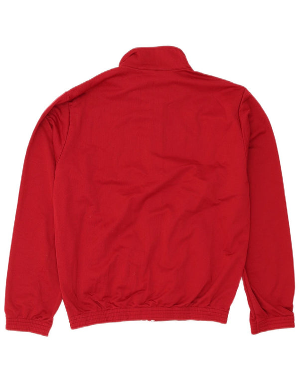Errea Veste de survêtement surdimensionnée graphique pour femme UK 6 XS Rouge Colourblock