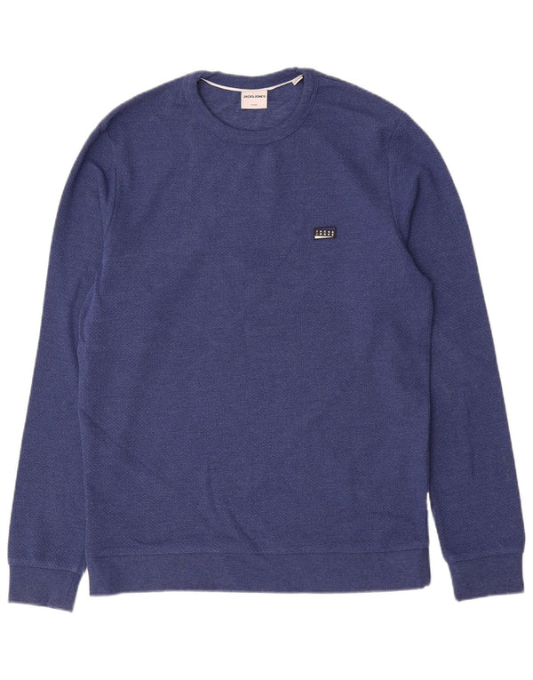 Ανδρικό φούτερ Jack & Jones Jumper Μεσαίο μπλε βαμβακερό