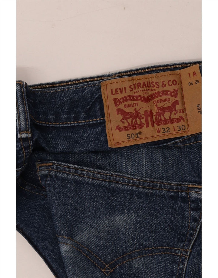 Мужские прямые джинсы Levi's 501 W32 L30 синие