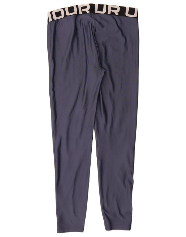 UNDER ARMOUR Girls Graphic Leggings 11-12 Years Large  Blue Polyester