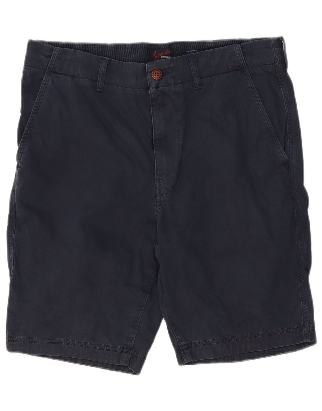 Superdry Chino-shorts til mænd W32 Medium marineblå bomuld