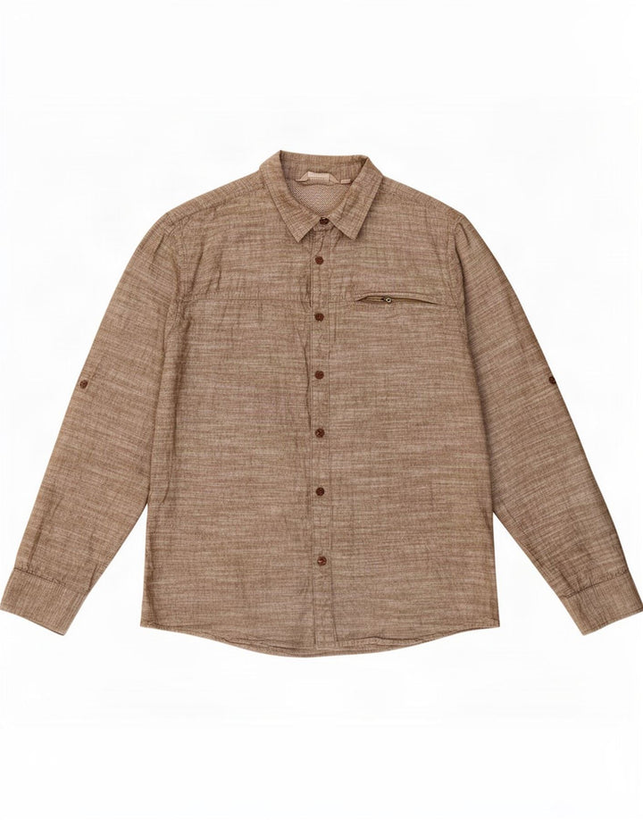 Mountain Warehouse Chemise Homme XL Kaki Moucheté Coton