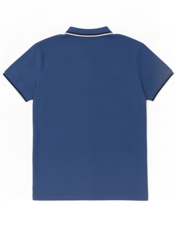 Diadora Polo Hombre Algodón Rayas Azul Grande