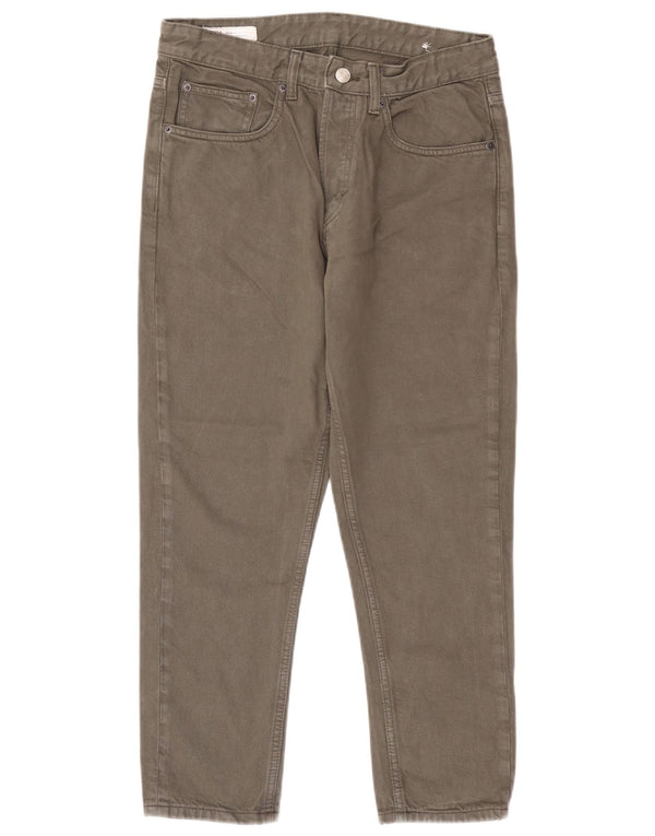 Zara Mens Cropped Jeans EU 40 Medium W31 L26 Grey
