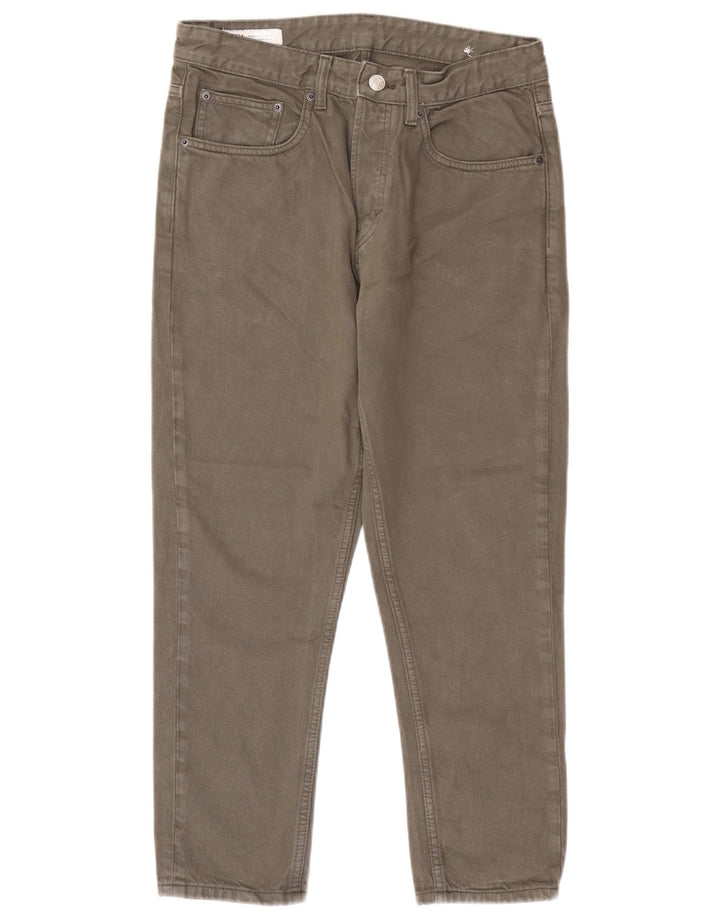 Zara Mens Cropped Jeans EU 40 Medium W31 L26 Grey