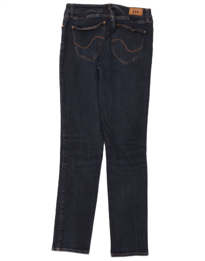 LEE Womens Marion Straight Jeans W30 L33 Blue Cotton