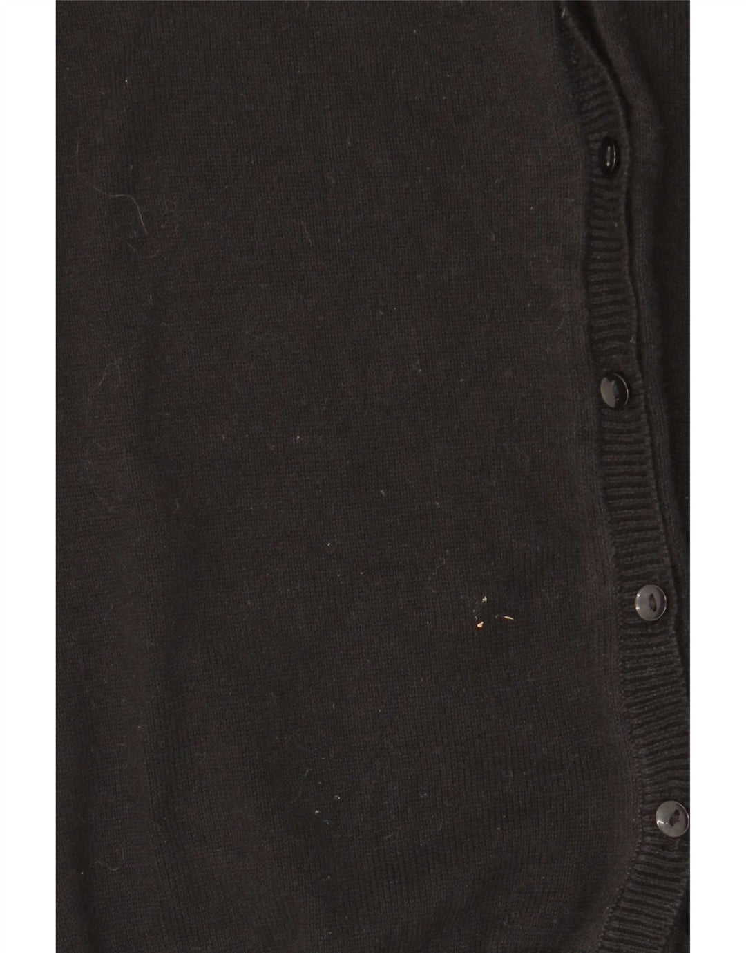 Zara Womens Cardigan Sweater UK 12 Medium Black Cotton