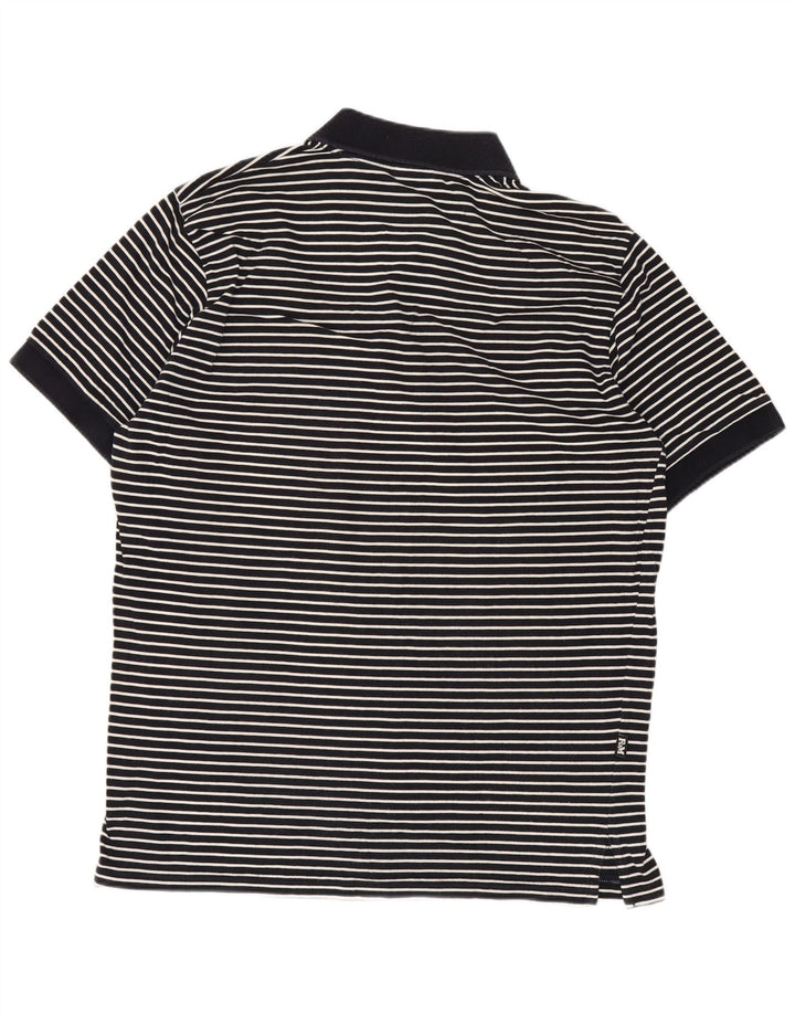 Franklin & Marshall Polo para hombre de rayas azul marino mediano