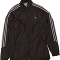 ADIDAS Womens Tracksuit Top Jacket UK 12 Medium Black Nylon Vintage Adidas and Second-Hand Adidas from Messina Hembry 