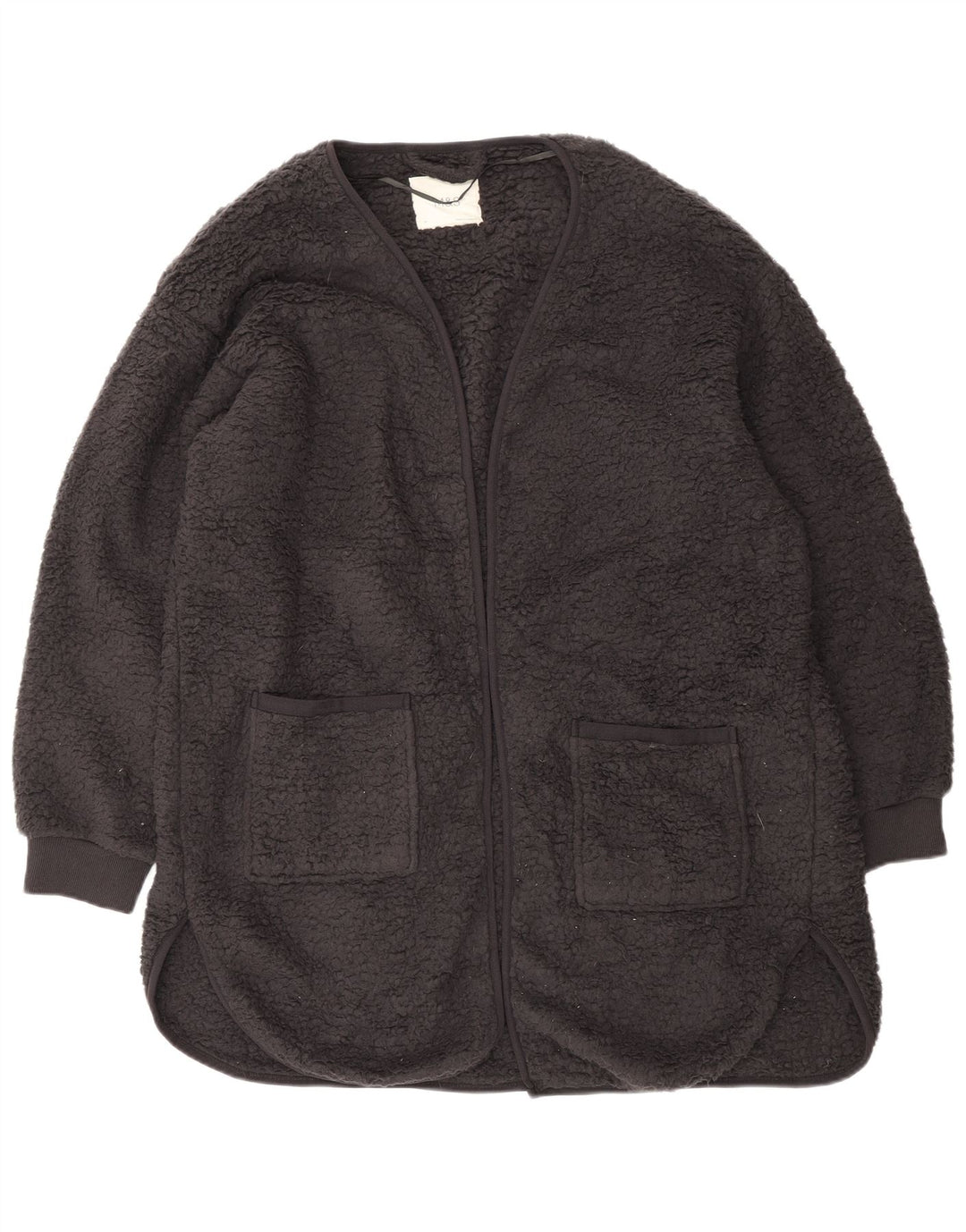 MARKS & SPENCER Womens Longline Cardigan Sweater UK 14 Medium Black