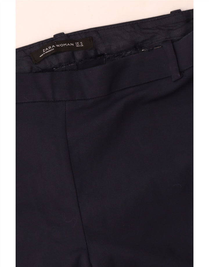 Zara Womens Slim Casual Trousers Medium W28 L26 Navy Blue