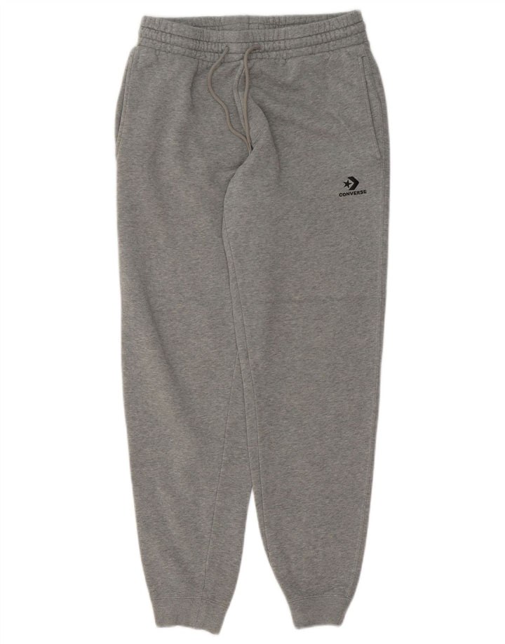 Converse Pantalon de survêtement pour homme en coton gris Small
