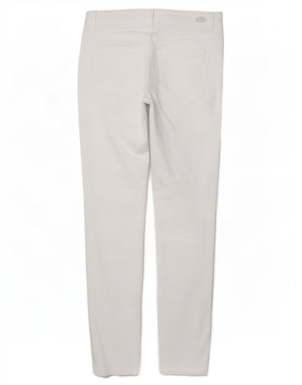 Zara Damen Skinny Freizeithose EU 36 XS W26 L27 Weiß
