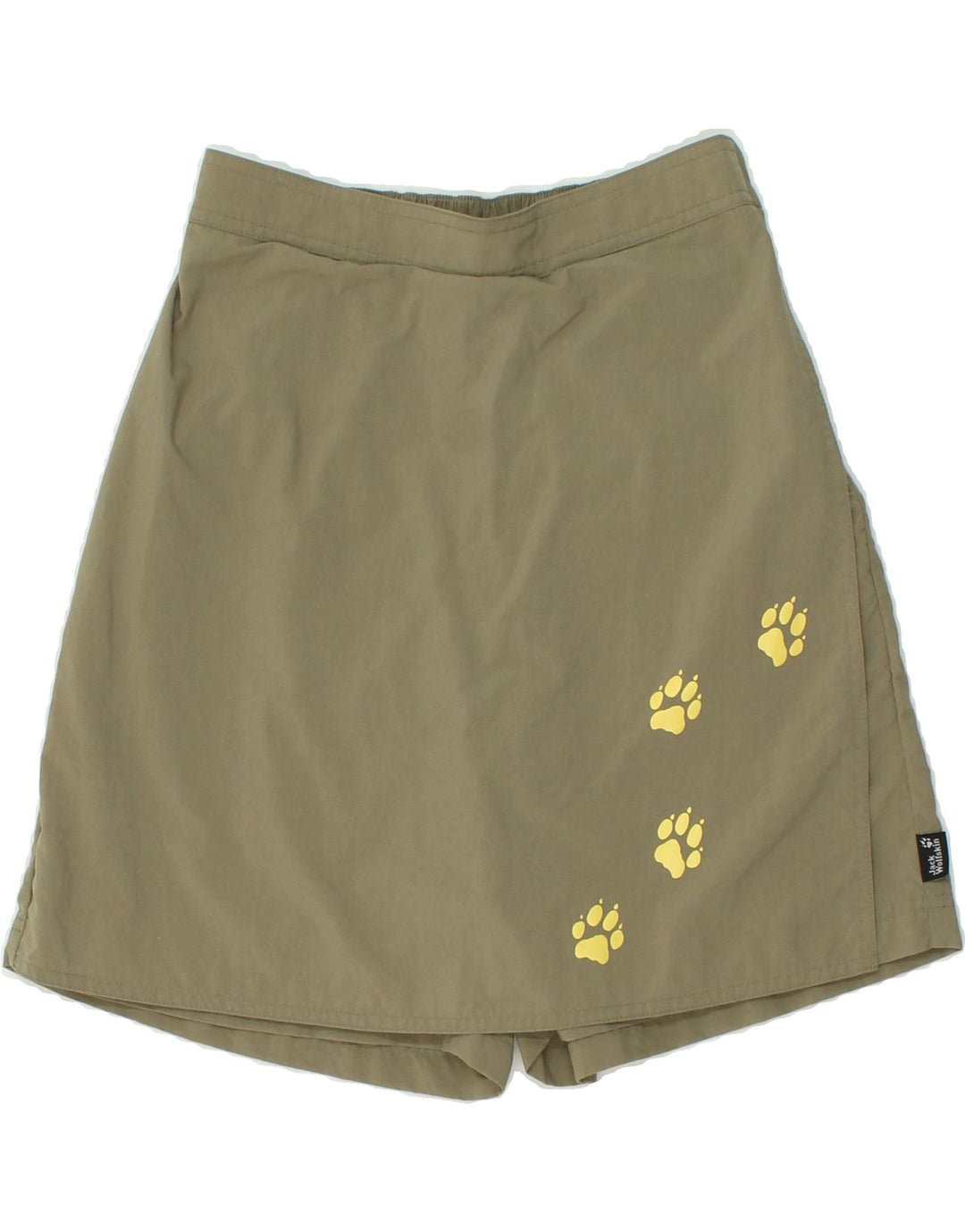 JACK WOLFSKIN Girls Graphic Skort 13-14 Years Green Polyamide Vintage Jack Wolfskin and Second-Hand Jack Wolfskin from Messina Hembry 