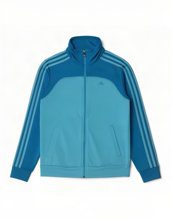 Adidas Veste de survêtement pour femme UK 8/10 Petit Bleu Colorblock
