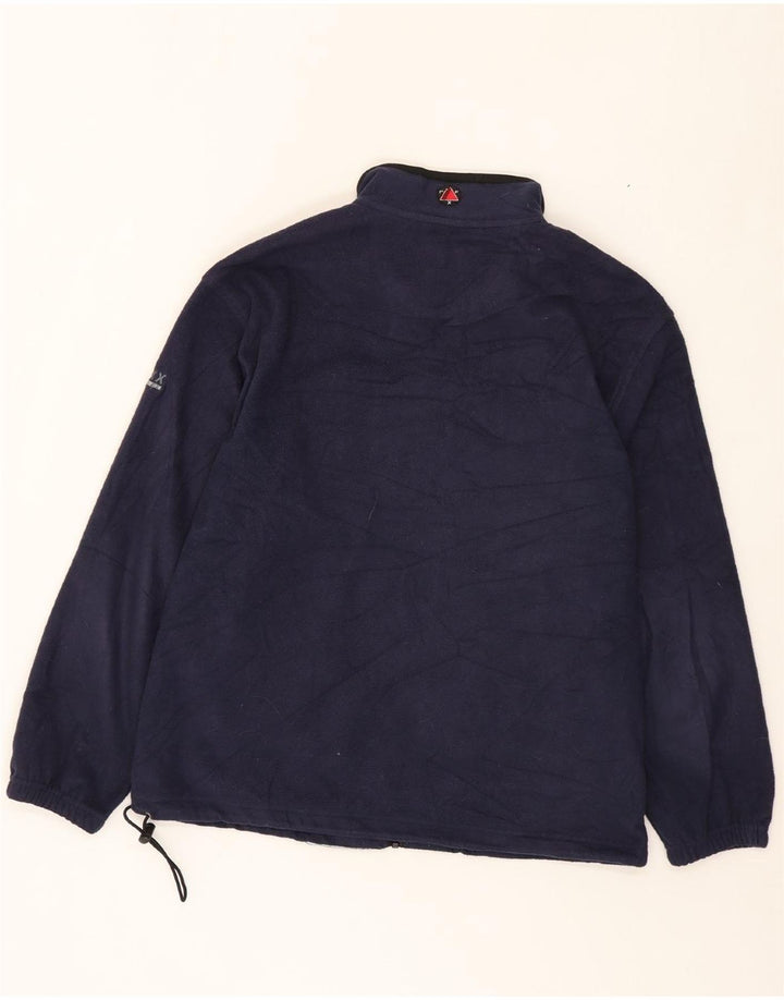 IZOD Mens Fleece Jacket UK 40 Large Navy Blue Polyester Vintage Izod and Second-Hand Izod from Messina Hembry 