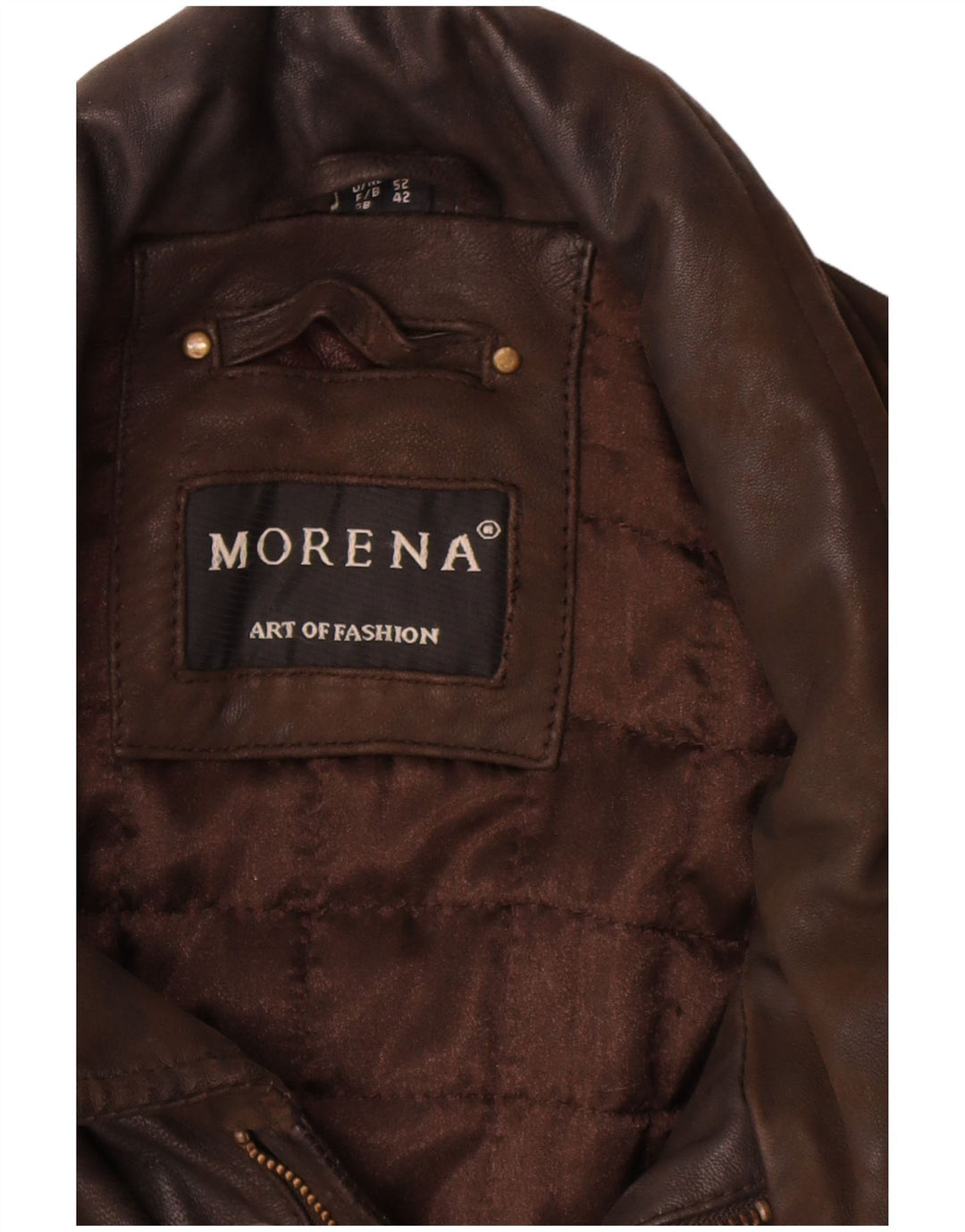 Мужская кожаная куртка Morena UK 42 XL Коричневая